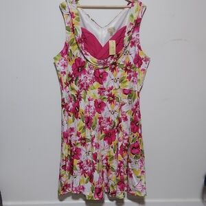 Lindy Bop Pink Floral Dress